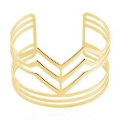 Bracelet Jonc Adel Acier Jaune