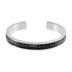 Bracelet Jonc Ahmet Acier Blanc