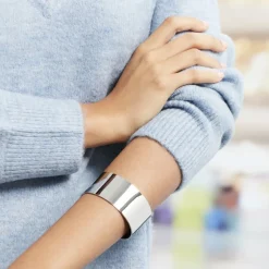 Bracelet Jonc Aissa Acier Blanc