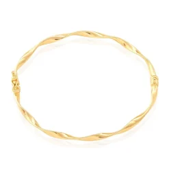 Bracelet Jonc Anaisaae Torsade Or Jaune