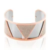Bracelet Jonc Andrina Acier Rose