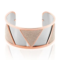 Bracelet Jonc Andrina Acier Rose
