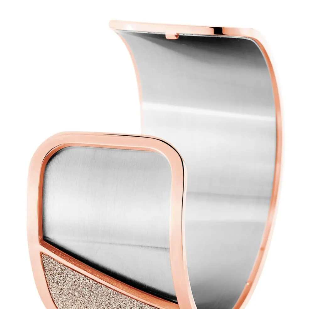 Bracelet Jonc Andrina Acier Rose