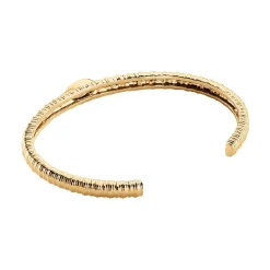 Bracelet Jonc Angelica Plaque Or Jaune Oxyde De Zirconium