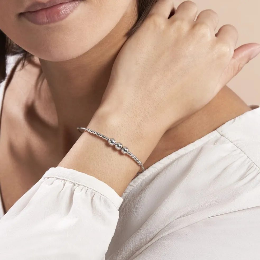 Bracelet Jonc Atlantis Argent Blanc