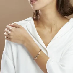 Bracelet Jonc Catalin 3 Fils Entrelaces Or Tricolore