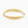 Bracelet Jonc Claudie 3 Fils Entrelaces Or Jaune