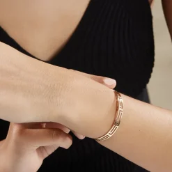 Bracelet Jonc Edmoneae Plaqué Or Jaune