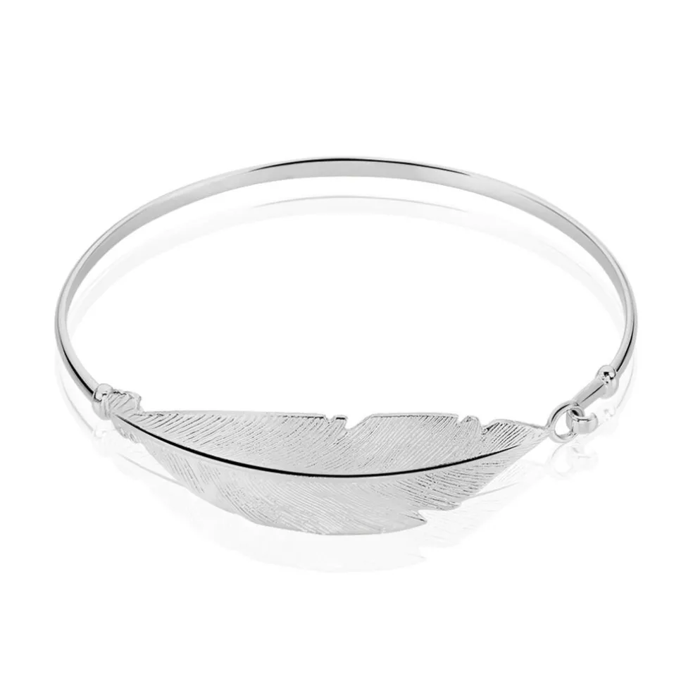 Bracelet Jonc Euriell Argent Blanc