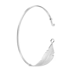 Bracelet Jonc Euriell Argent Blanc