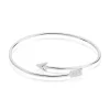 Bracelet Jonc Fabienna Argent Blanc