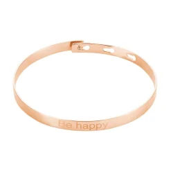 Bracelet Jonc Gravita Argent Rose