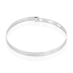 Bracelet Jonc Gravita Argent Blanc