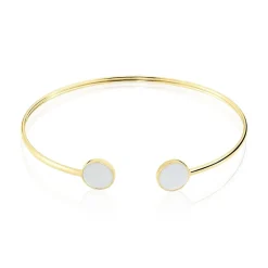 Bracelet Jonc Heida Or Jaune Nacre