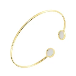 Bracelet Jonc Heida Or Jaune Nacre