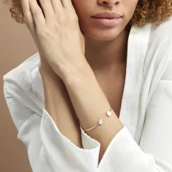 Bracelet Jonc Heida Or Jaune Nacre