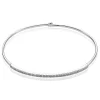 Bracelet Jonc Hermia Blanc Diamant Blanc