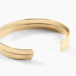 Bracelet Jonc Jeanne-lise Plaqué Or Jaune