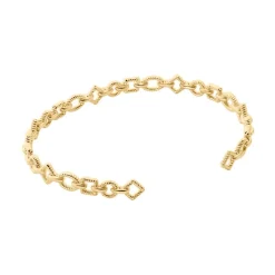 Bracelet Jonc Linka Plaqué Or Jaune