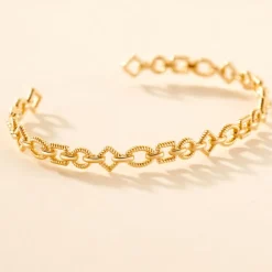 Bracelet Jonc Linka Plaqué Or Jaune