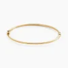 Bracelet Jonc Loise Fil Carre Lisse Or Jaune