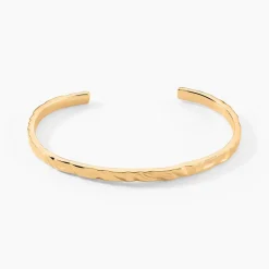 Bracelet Jonc Orée Plaqué Or Jaune