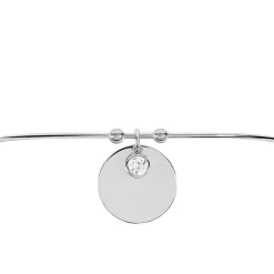Bracelet Jonc Paula Argent Blanc Oxyde De Zirconium
