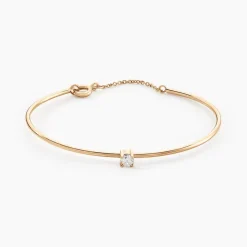 Bracelet Jonc Plaqué Or Jaune Nilay Oxyde De Zirconium