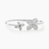 Bracelet Jonc Radiant Bloom Argent Blanc Oxyde