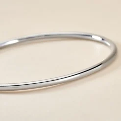 Bracelet Jonc Tabata Argent Blanc