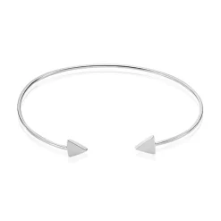 Bracelet Jonc Trilia Argent Blanc