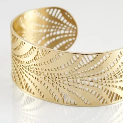 Bracelet Jonc Wilson Acier Dore