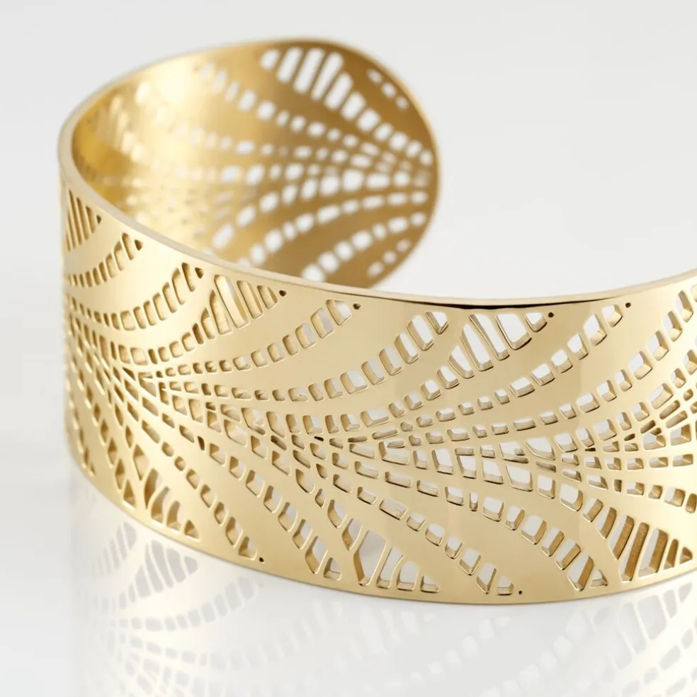 Bracelet Jonc Wilson Acier Dore