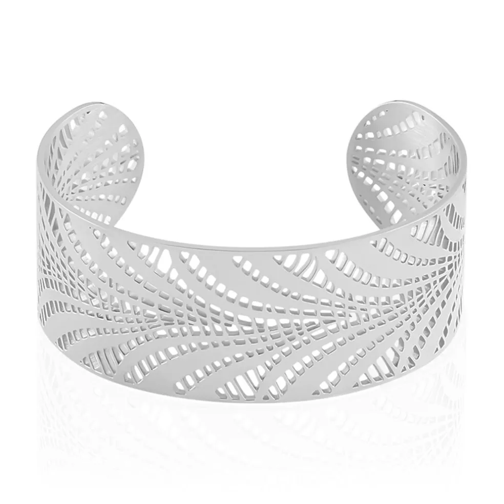 Bracelet Jonc Wilson Acier Blanc