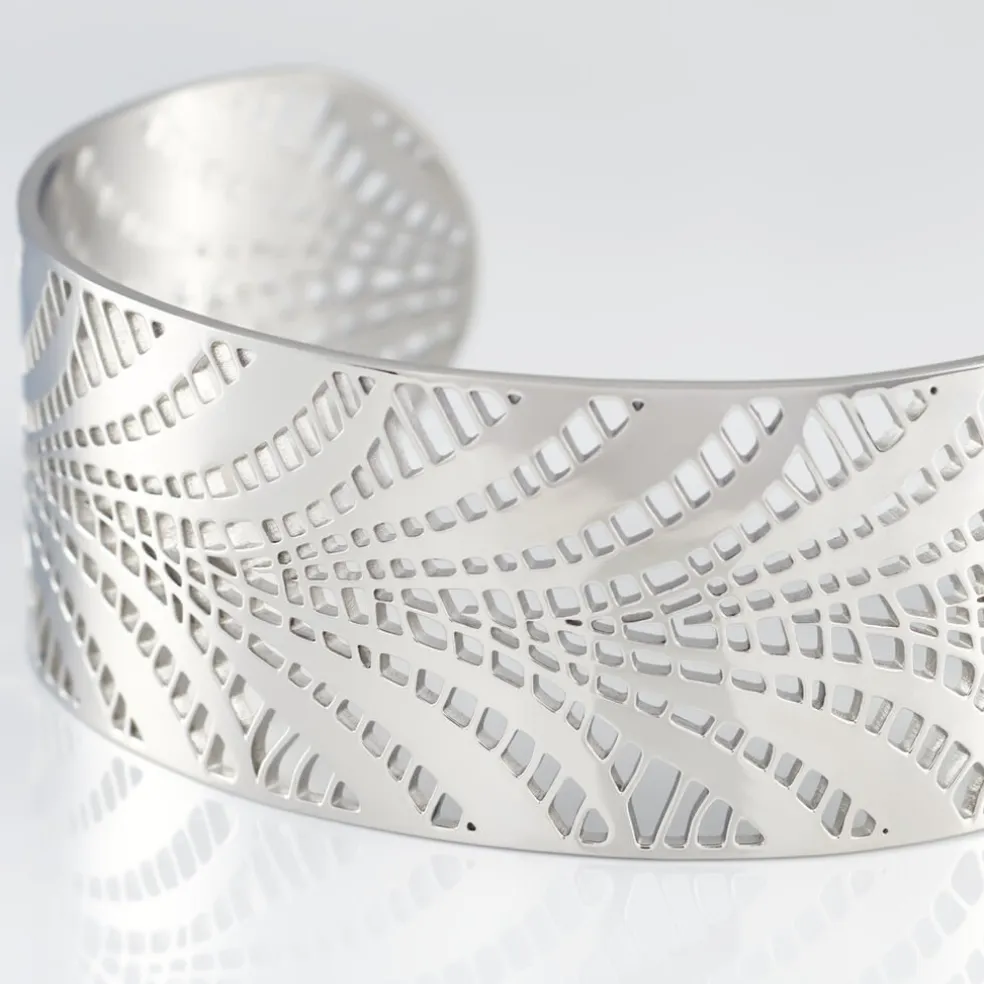 Bracelet Jonc Wilson Acier Blanc