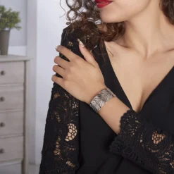 Bracelet Jonc Wilson Acier Blanc