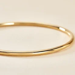 Bracelet Jonc Xylina Fil Rond Lisse Or Jaune