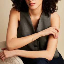 Bracelet Jonc Xylina Fil Rond Lisse Or Jaune