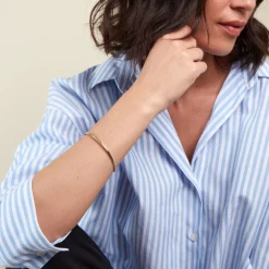 Bracelet Jonc Yuriy Fil Flexible Or Jaune