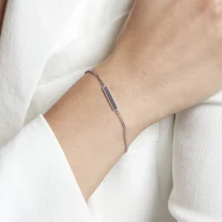 Bracelet Jordana Argent Blanc