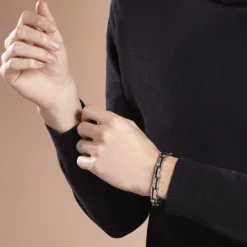 Bracelet Jordi Acier Bicolore