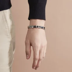 Bracelet Jordi Acier Bicolore