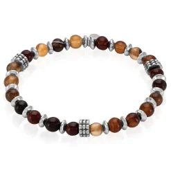 Bracelet Jourdan Acier Gris Agate