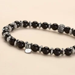 Bracelet Jourdan Acier Gris Onyx