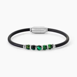 Bracelet Jourdan Caoutchouc Noir
