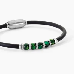 Bracelet Jourdan Caoutchouc Noir