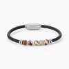Bracelet Jourdan Caoutchouc Noir Agate