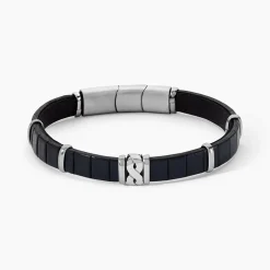 Bracelet Jourdan Chip Cuir Noir
