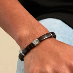 Bracelet Jourdan Colbert Cuir Marron