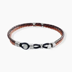 Bracelet Jourdan Colibri Acier Marron